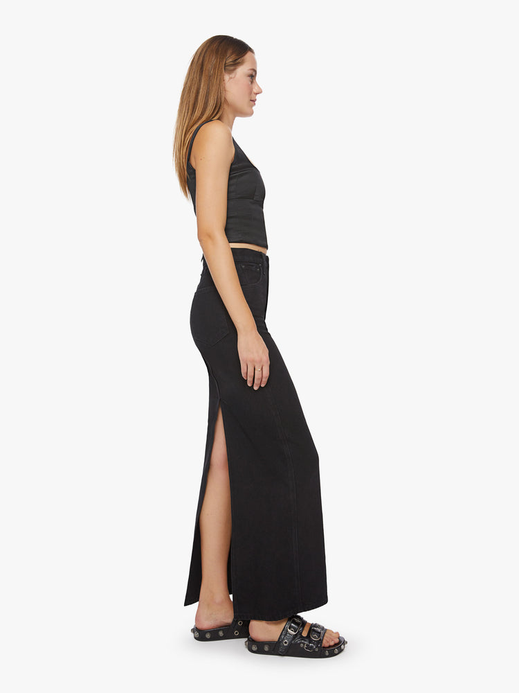 Mother Denim | The Candy Stick Skirt - Liquorice