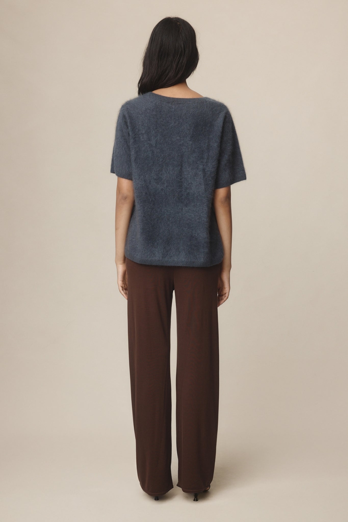 Marle | Brushed Cashmere Hera Top - Starling
