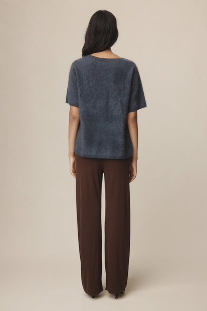 Marle | Brushed Cashmere Hera Top - Starling