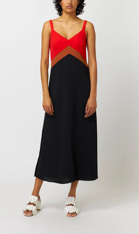 Kate Sylvester | Serafina Slip Dress - Cinnamon Poppy