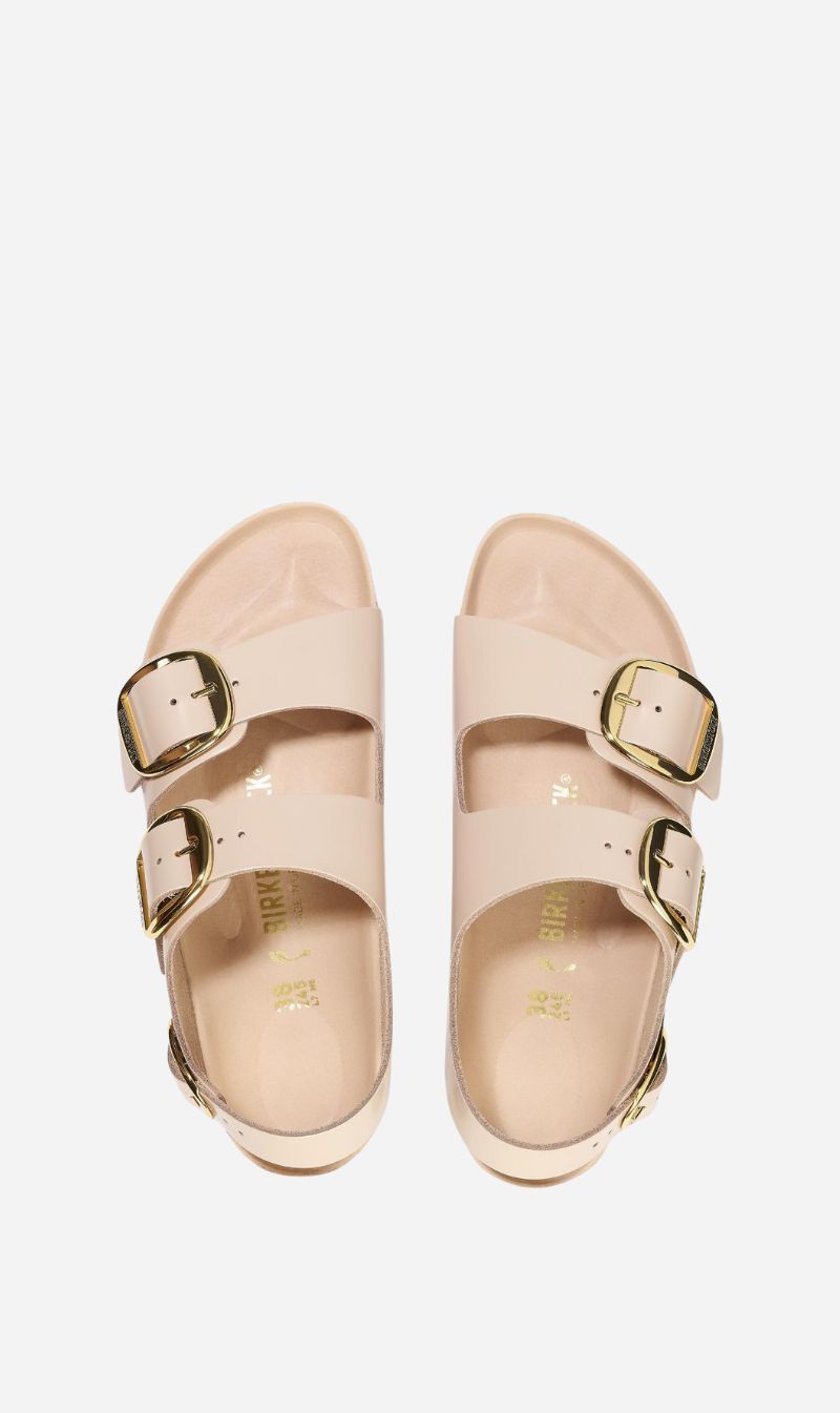 Birkenstock | Milano Big Buckle High Shine Regular - New Beige