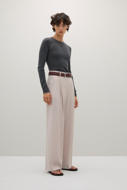 A.Emery | The Charlie Top - Mid Grey Melange