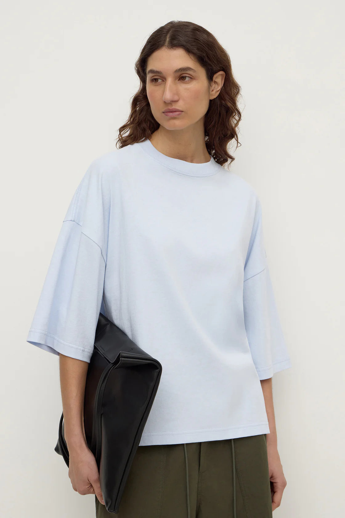 Assembly Label | Max Cotton Oversized Tee - Powder Blue