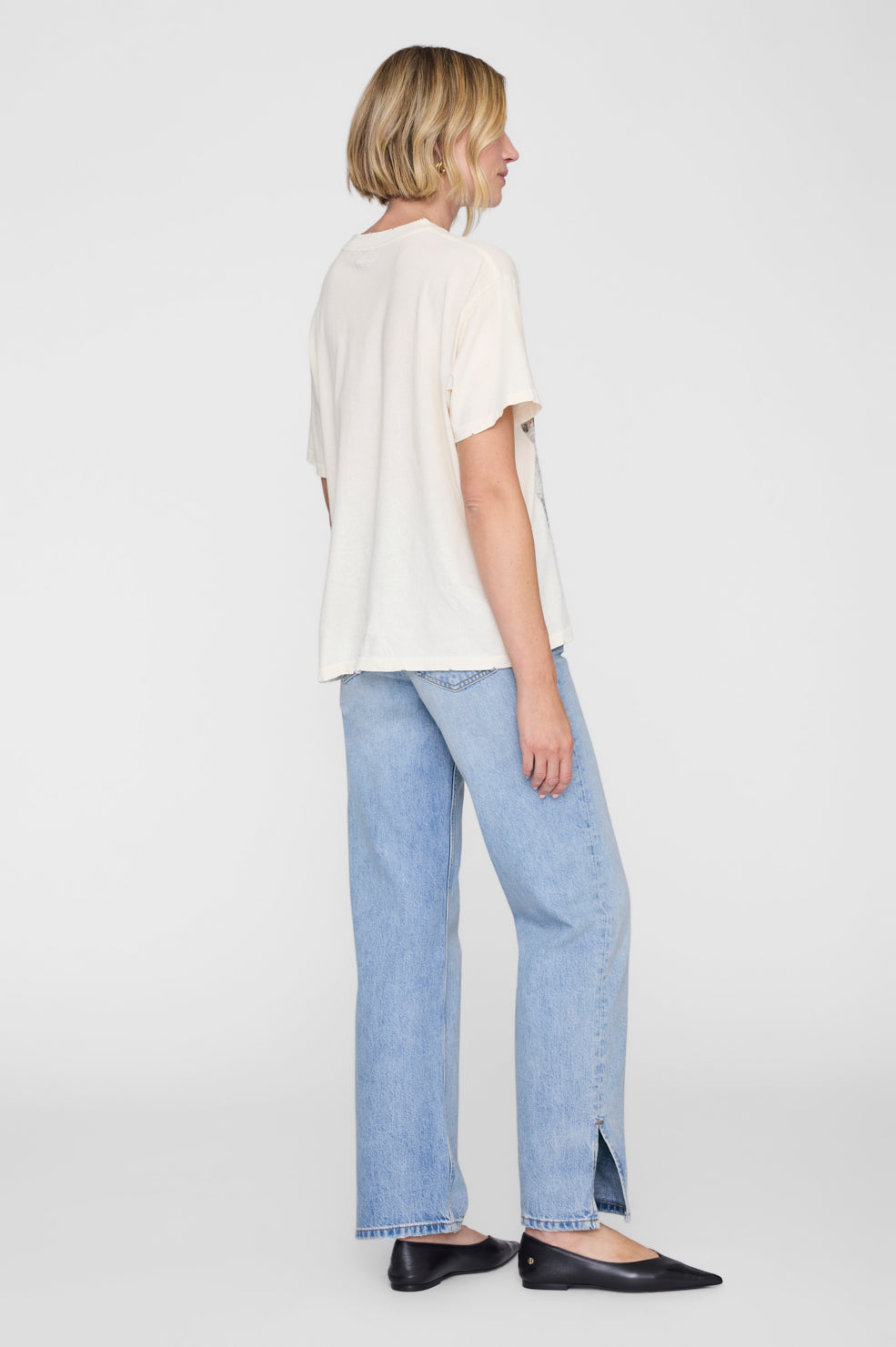Anine Bing | Cade Tee Wildflowers - Off White