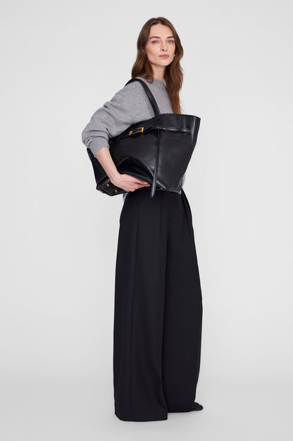 Anine Bing | Elly Tote Small Grained Leather - Black