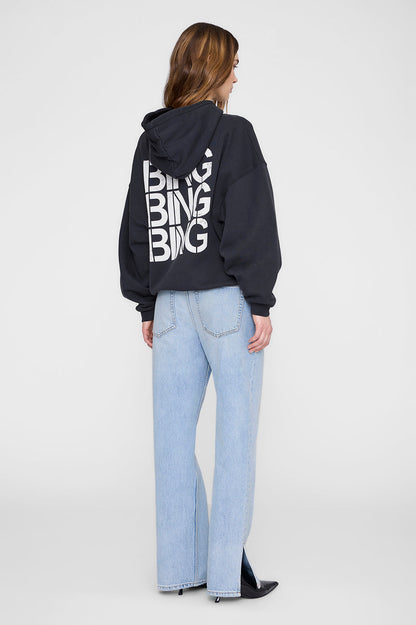 Anine Bing | Harvey Sweatshirt Stencil - Vintage Black