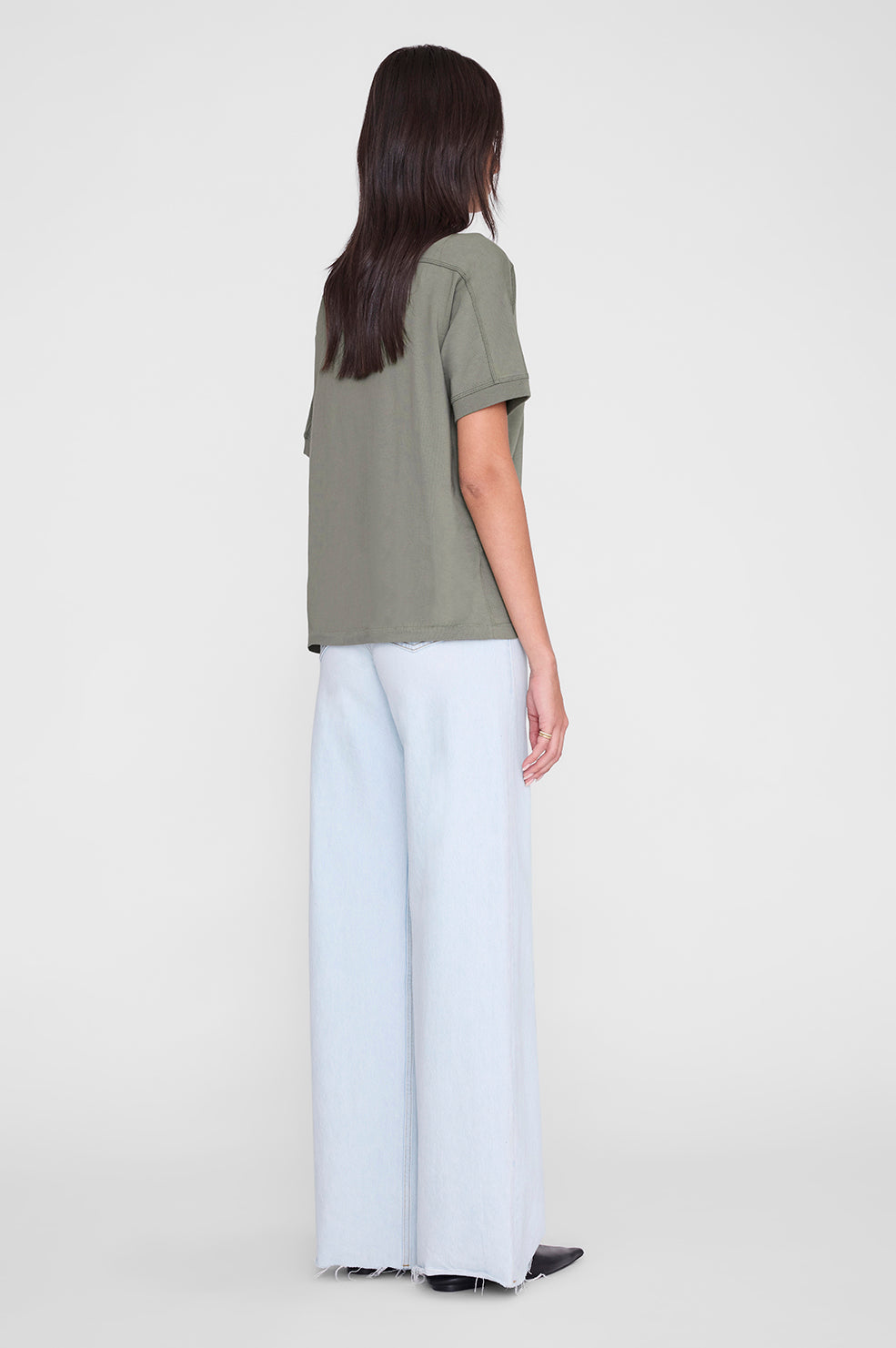 Anine Bing | Jaylin Tee Collegiate - Washed Sage