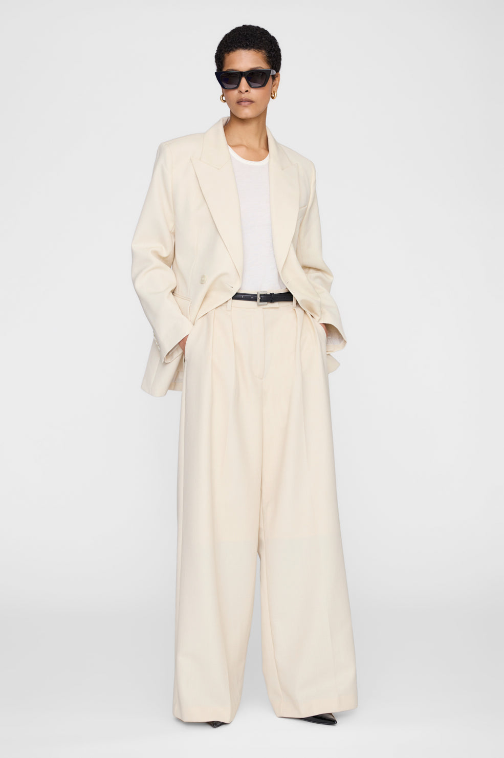 Anine Bing | Lou Trouser - Ecru