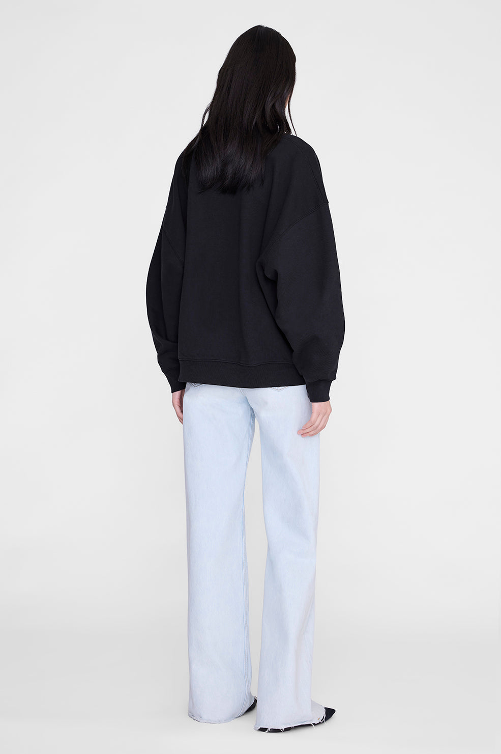 Anine Bing | Miles Sweatshirt Collegiate - Vintage Black