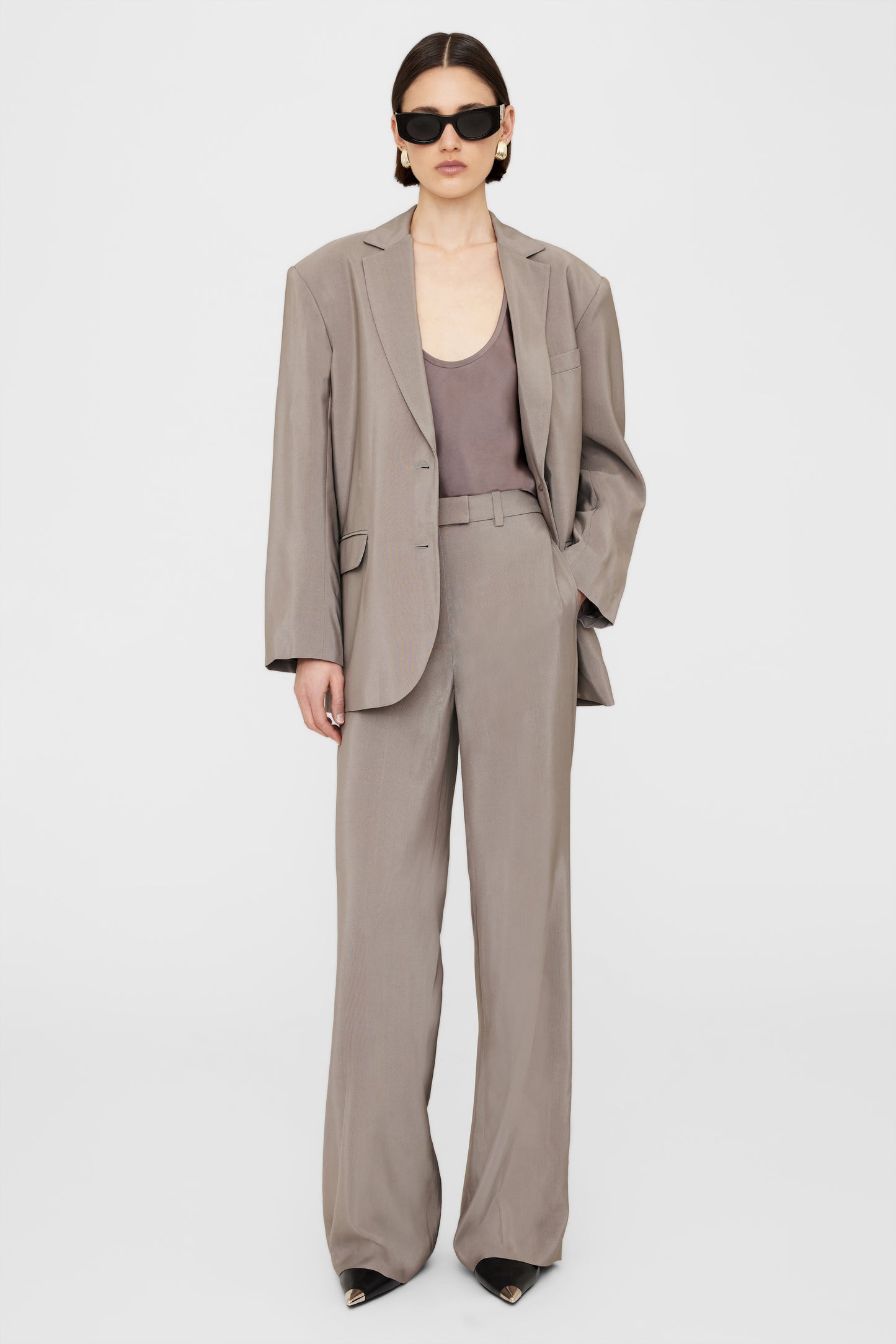 Anine Bing | Quinn Blazer - Clay