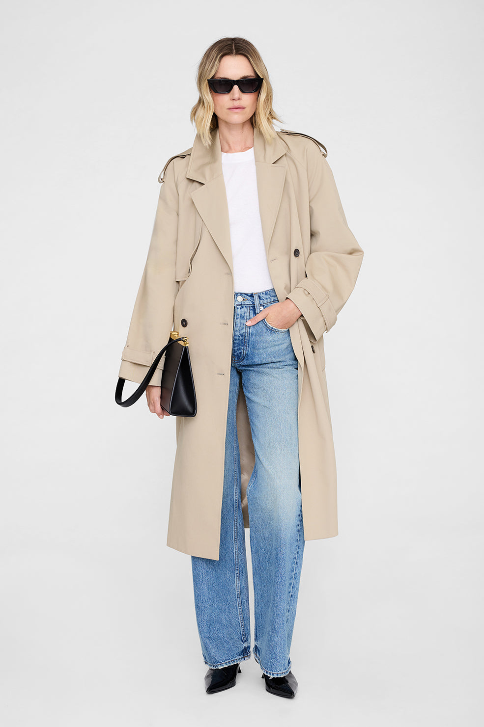 Anine Bing  | Rickie Maxi Trench - Beige