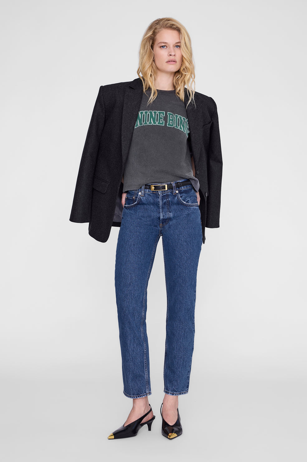Anine Bing | Shelley Tee - Washed Black