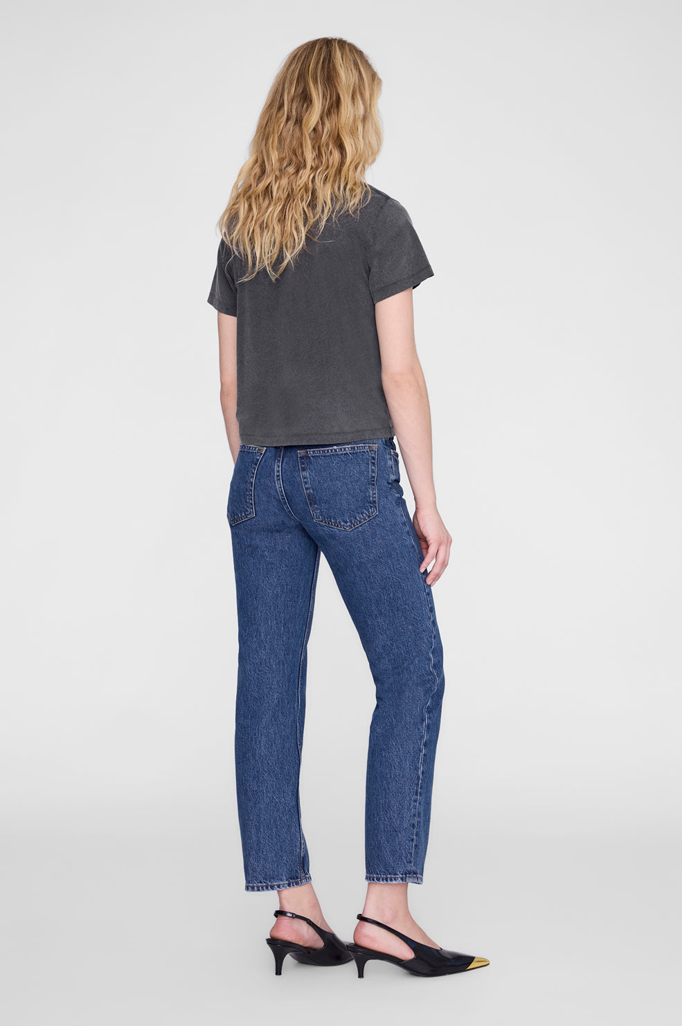 Anine Bing | Shelley Tee - Washed Black