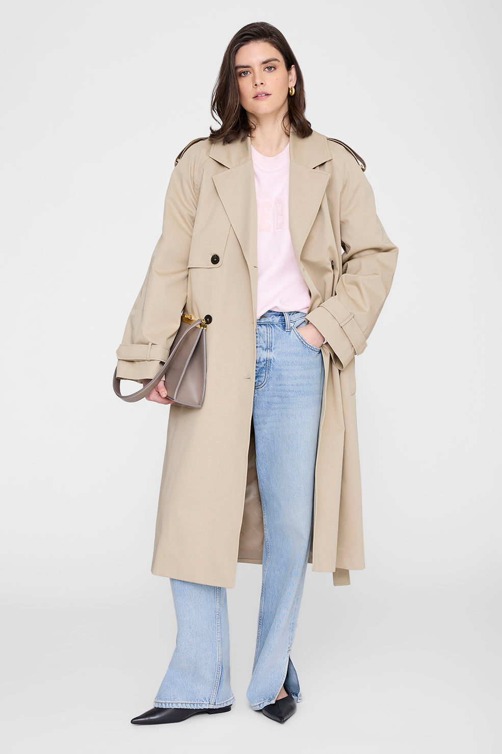 Anine Bing | Spencer Sweatshirt AB - Powder Pink