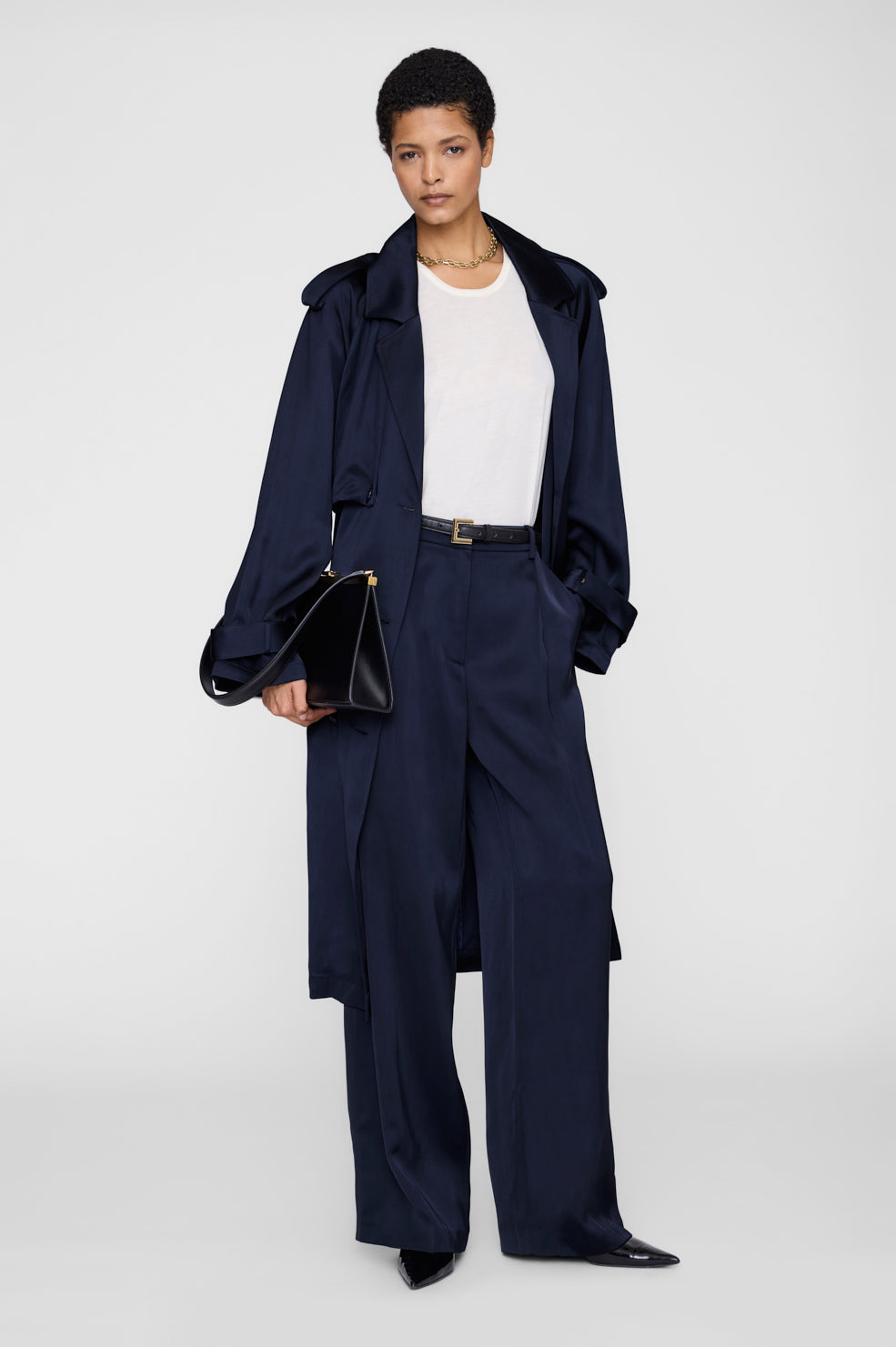 Anine Bing | Trent Trouser - Navy
