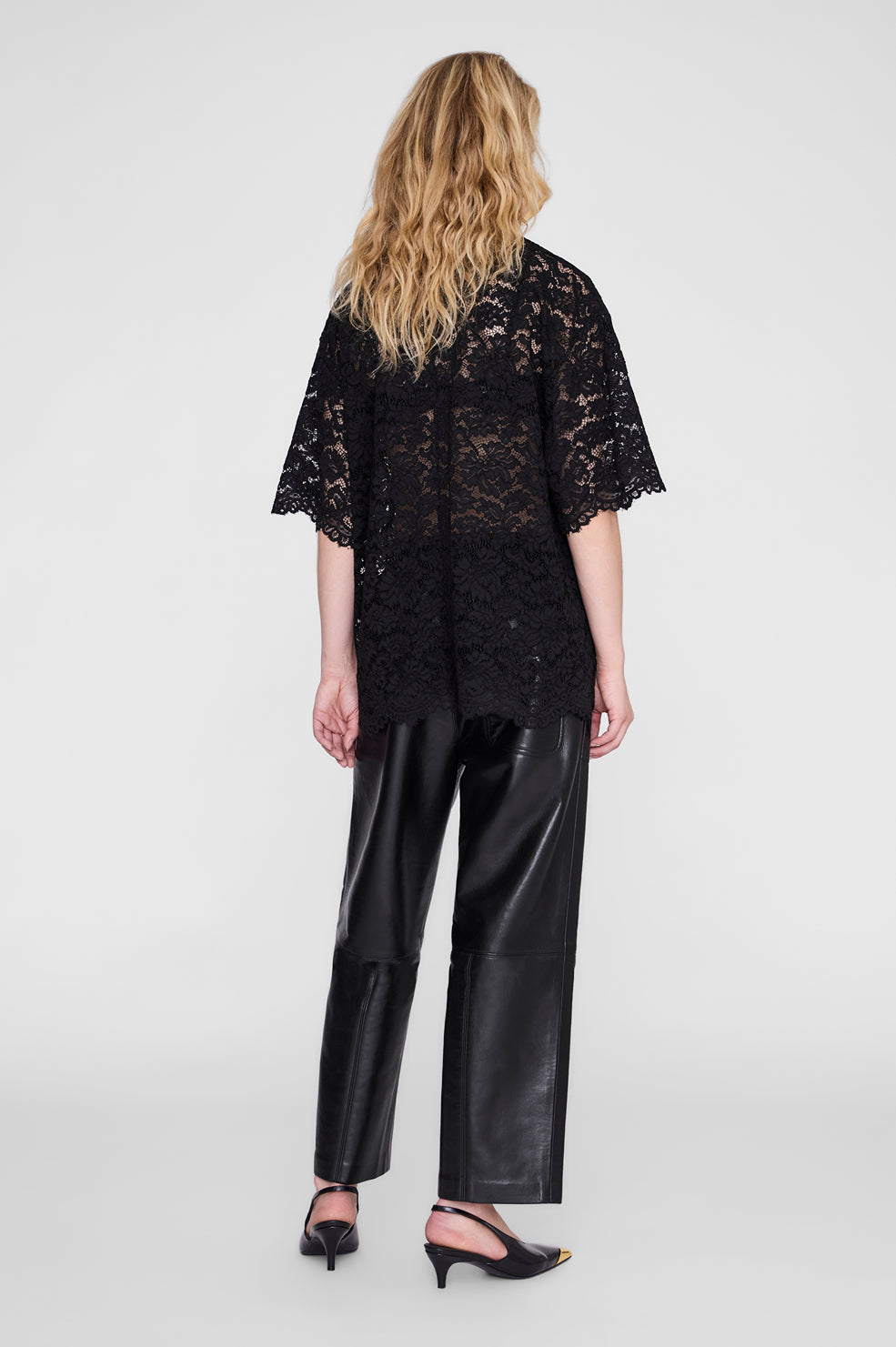 Anine Bing | Zeina Top - Black Lace