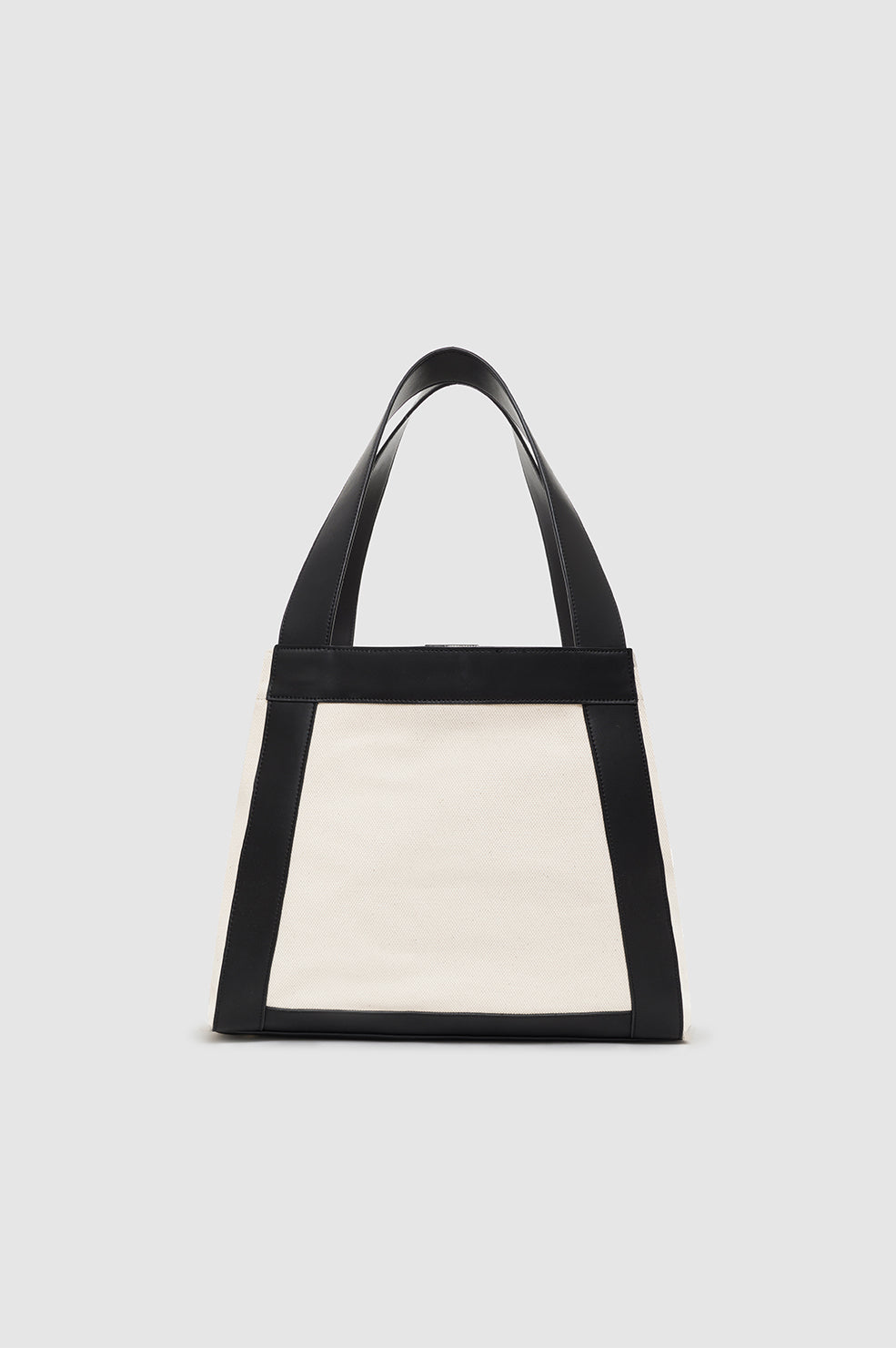 Anine Bing | Cara Tote - Natural Canvas With Black