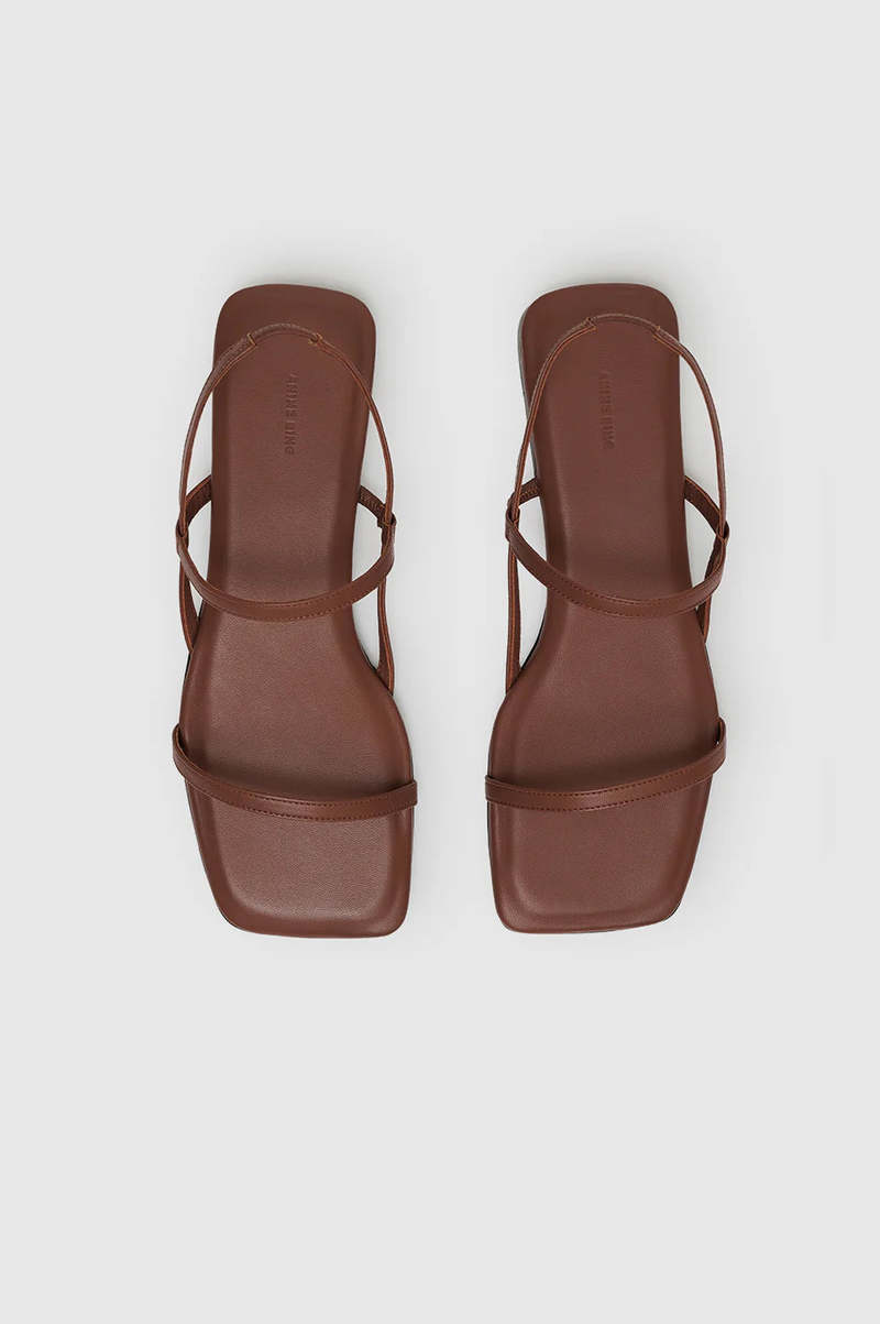 Anine Bing | Hilda Flat Sandals - Cognac