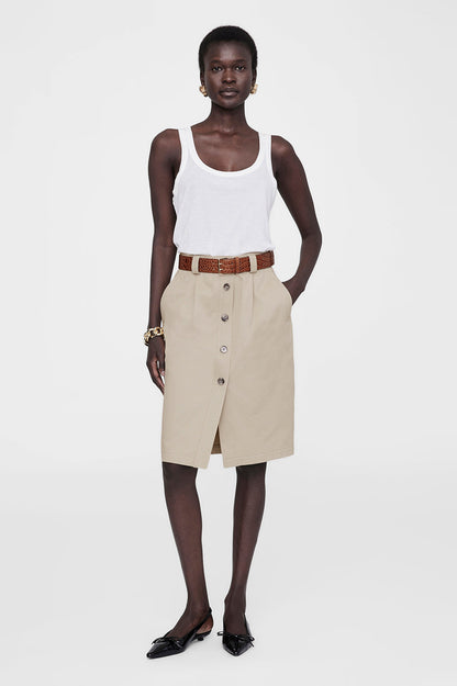 Anine Bing | Mila Belt - Embossed Brown