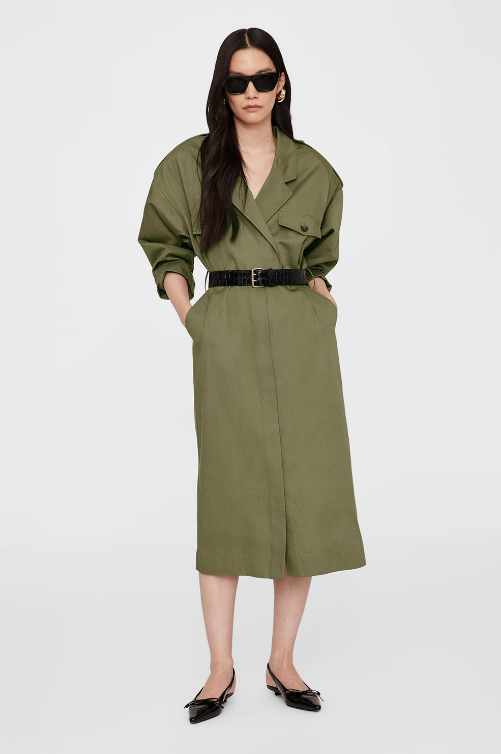 Anine Bing | Zelda Dress - Olive
