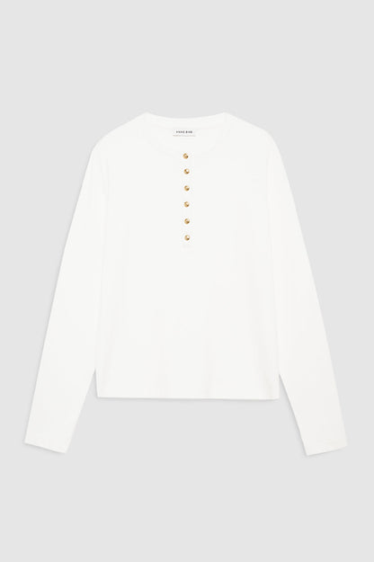 Anine Bing | Alessia Long Sleeve Tee - Ivory