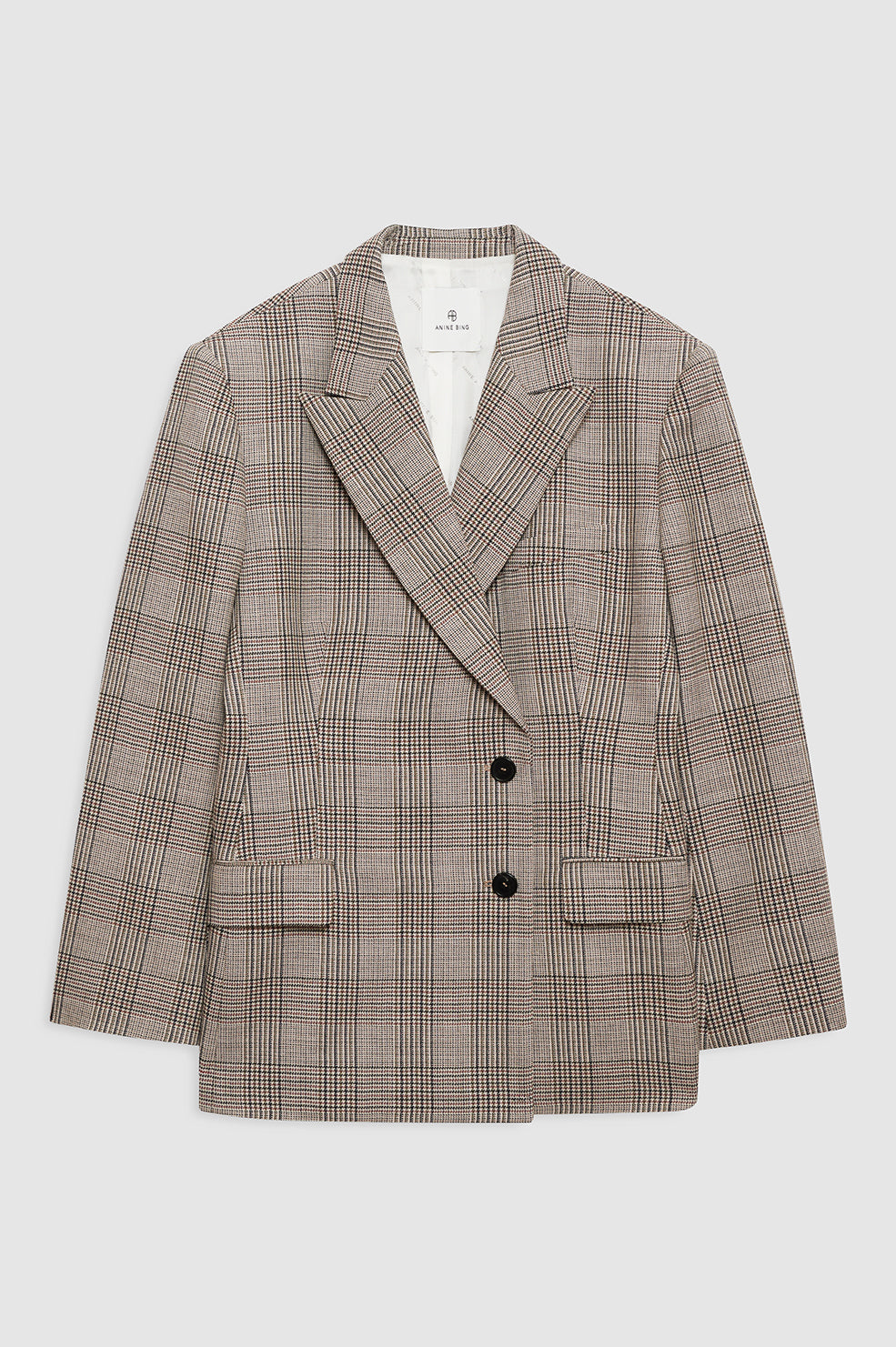 Anine Bing | Aretha Blazer - Brown Plaid