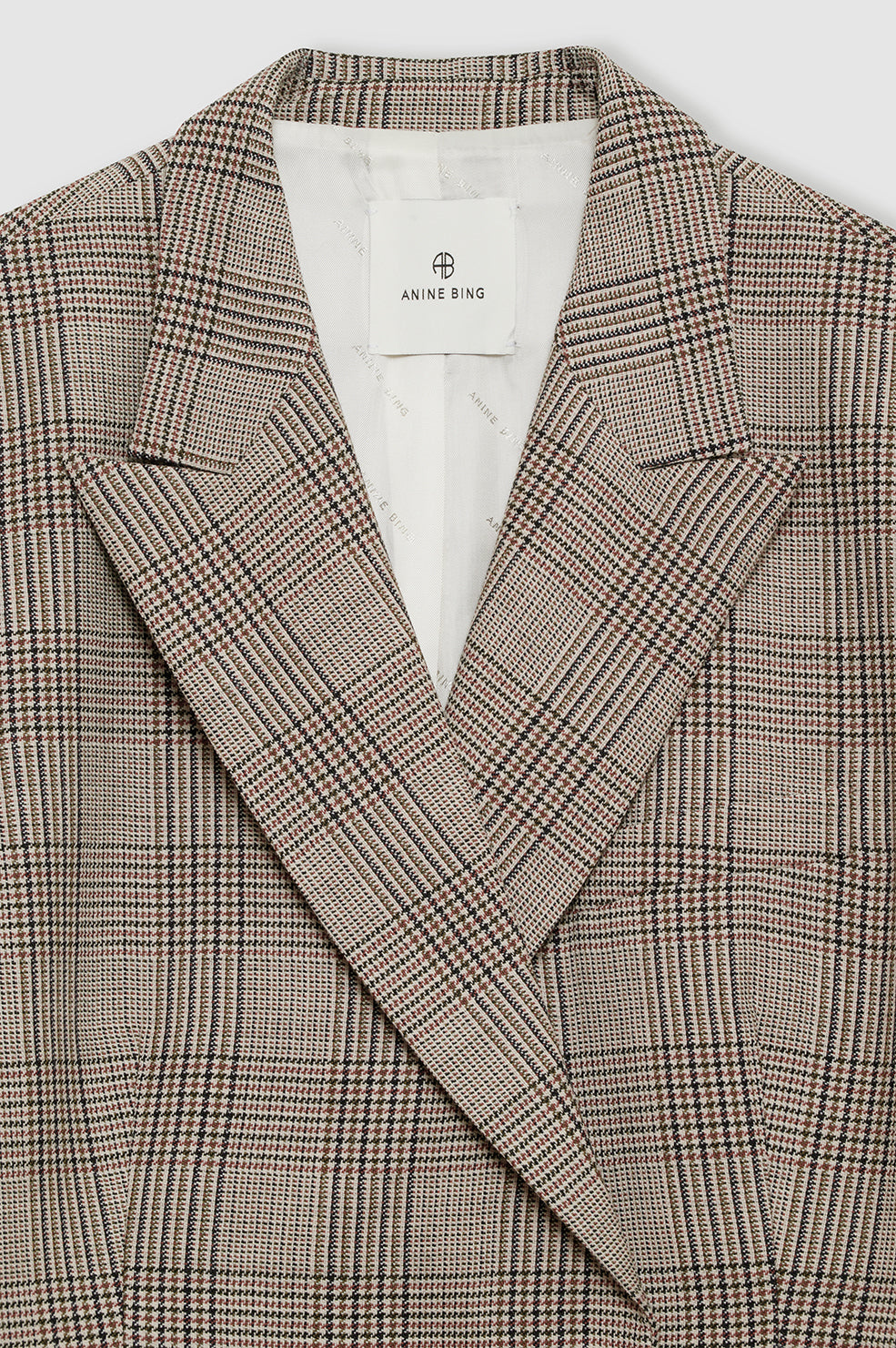 Anine Bing | Aretha Blazer - Brown Plaid