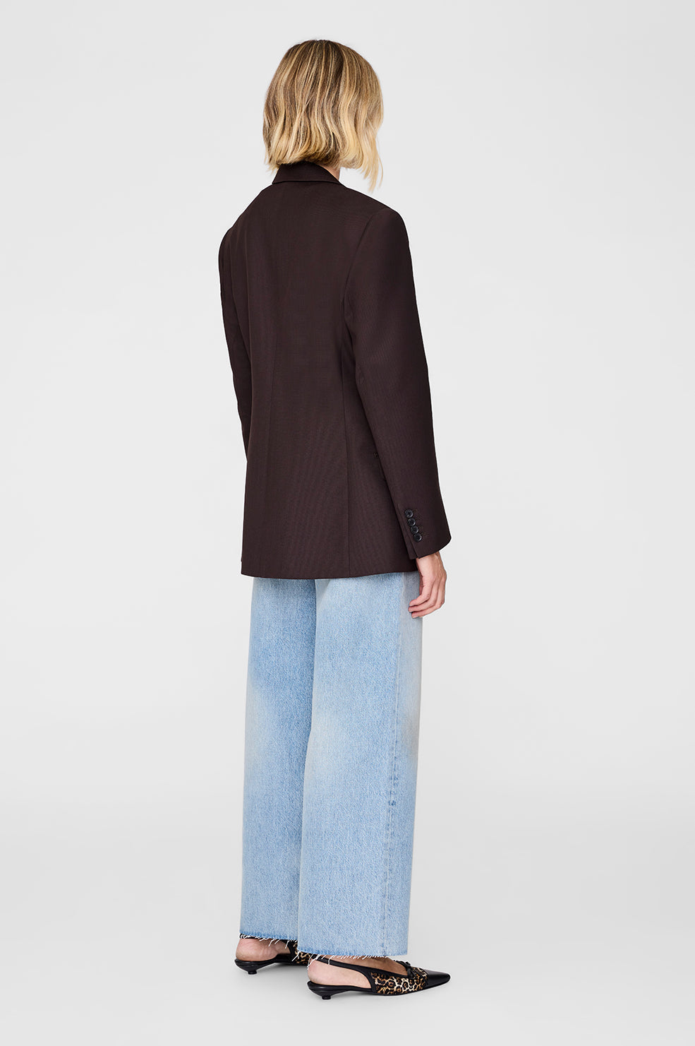 Anine Bing | Aretha Blazer - Deep Brown