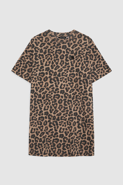 Anine Bing | Beth Mini Dress - Black & Brown Leopard