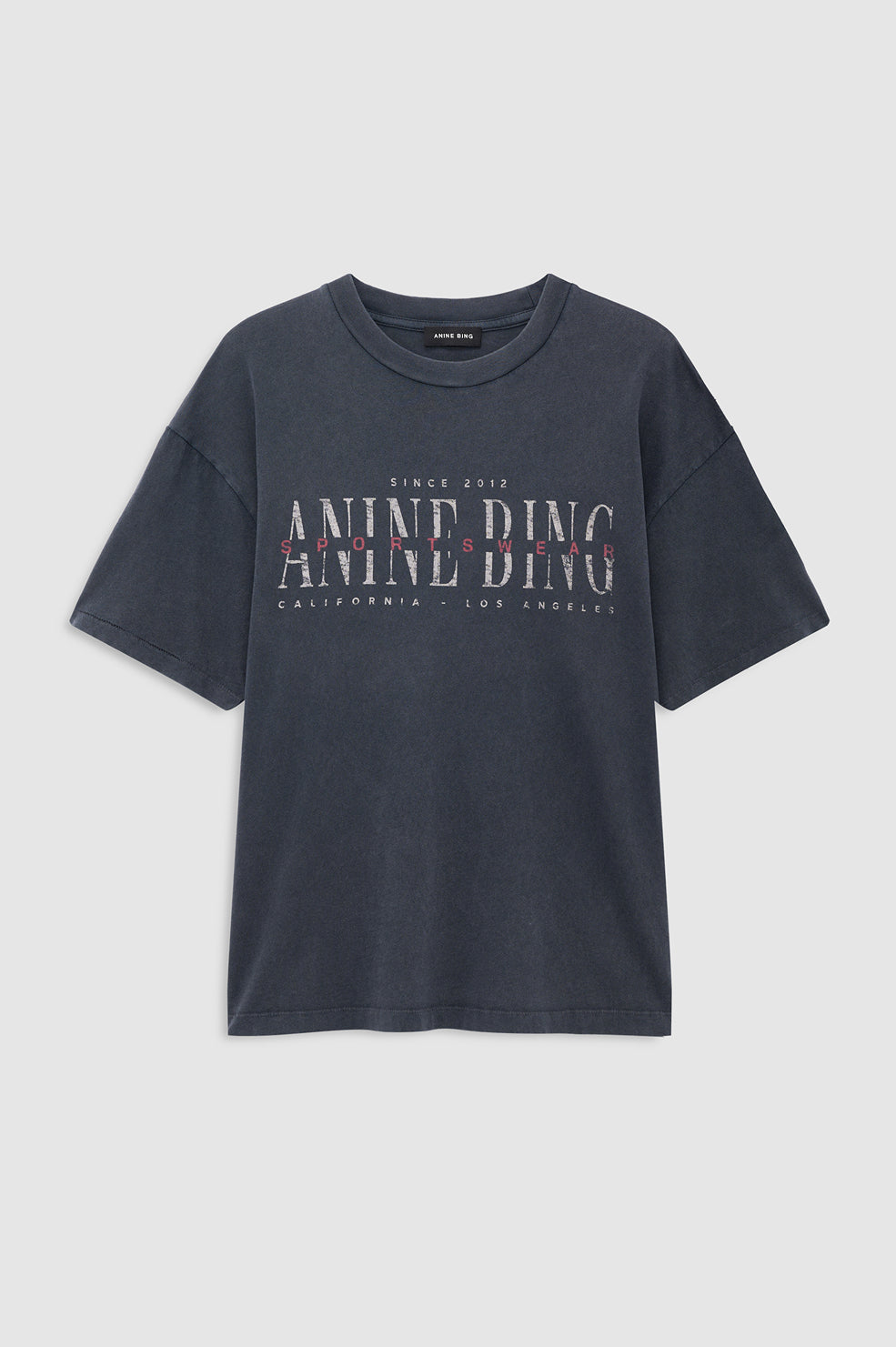 Anine Bing | Cade Tee Sport Club - Washed Black
