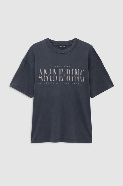Anine Bing | Cade Tee Sport Club - Washed Black