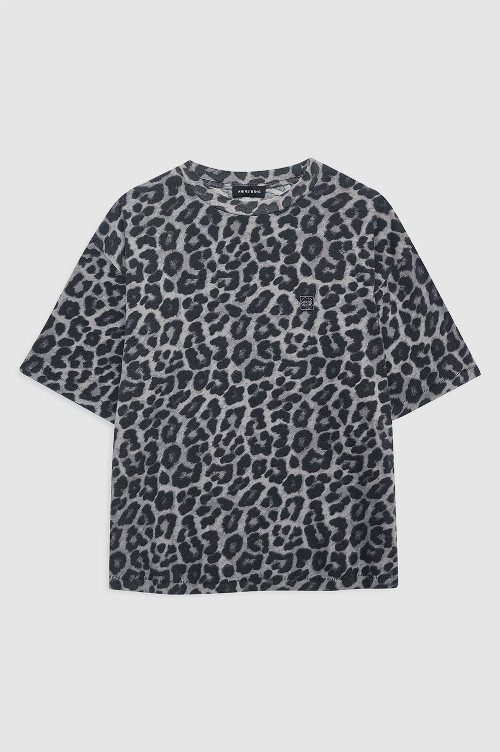 Anine Bing | Cohen Tee - Grey Leopard