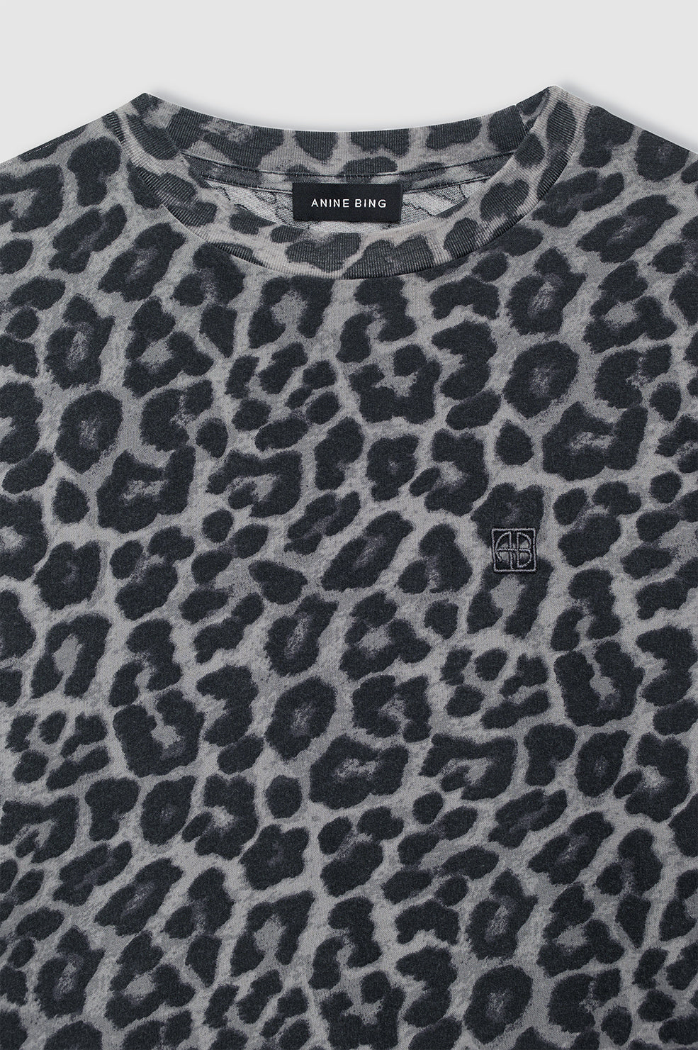 Anine Bing | Cohen Tee - Grey Leopard
