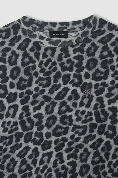 Anine Bing | Cohen Tee - Grey Leopard