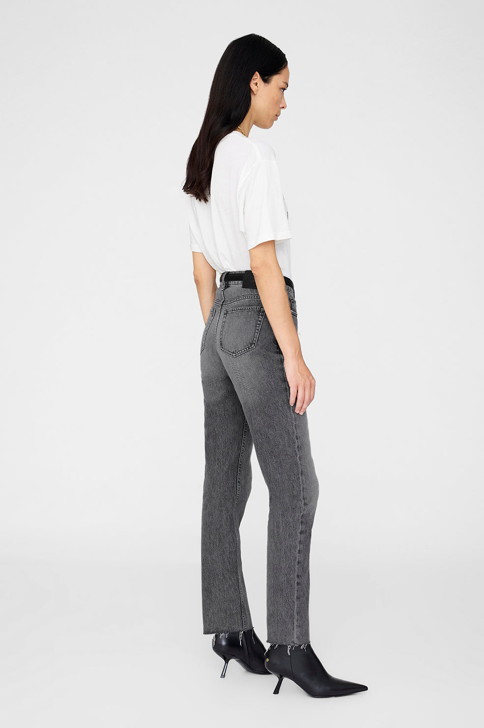 Anine Bing | Cohen Tee Paris Stencil - Ivory