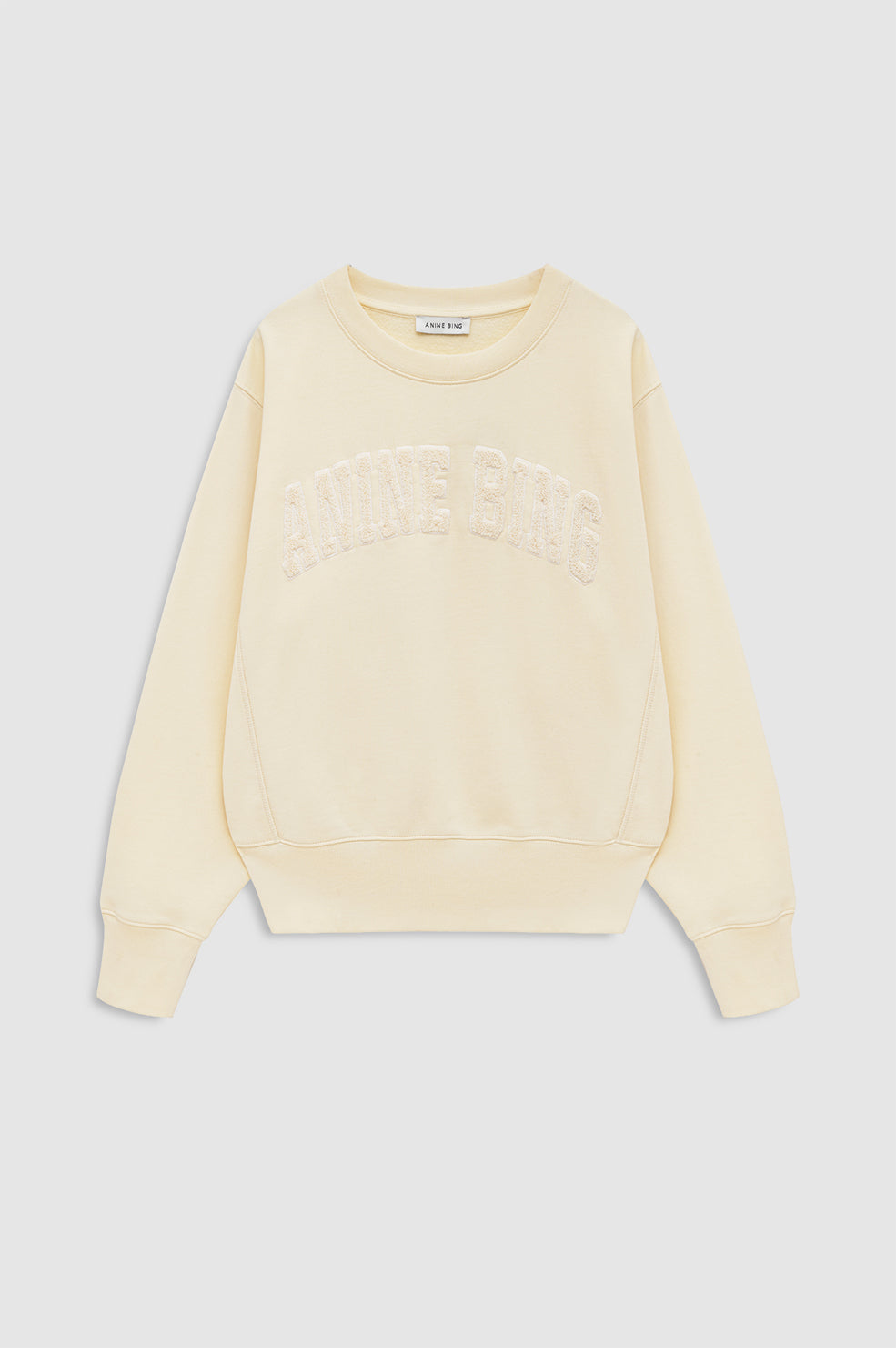 Anine Bing | Harry Shrunken Sweatshirt - Butter Yellow