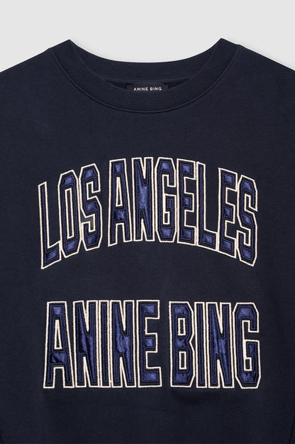 Anine Bing | Harry Shrunken Sweatshirt LA - Vintage Black