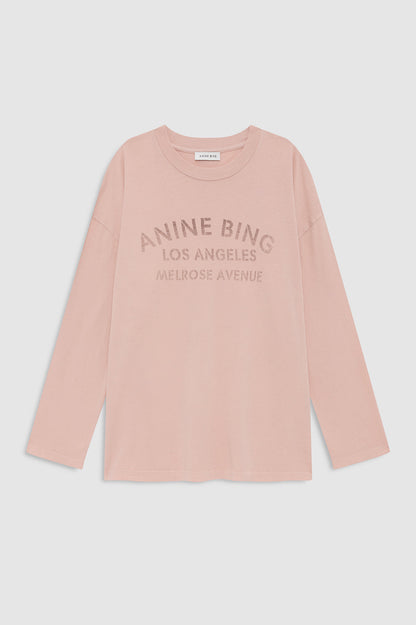 Anine Bing | Ivan Long Sleeve Melrose Stencil - Washed Blushed