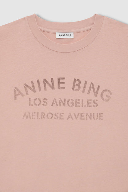 Anine Bing | Ivan Long Sleeve Melrose Stencil - Washed Blushed