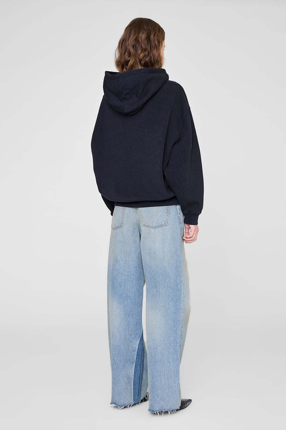 Anine Bing | Jaci Hoodie Letterman - Vintage Black