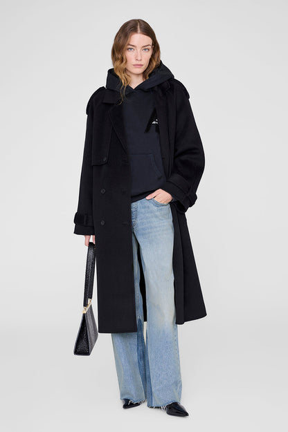 Anine Bing | Jaci Hoodie Letterman - Vintage Black