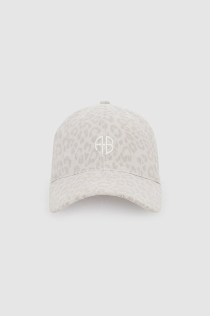 Anine Bing | Jeremy Baseball Cap AB - Washed White Leopard