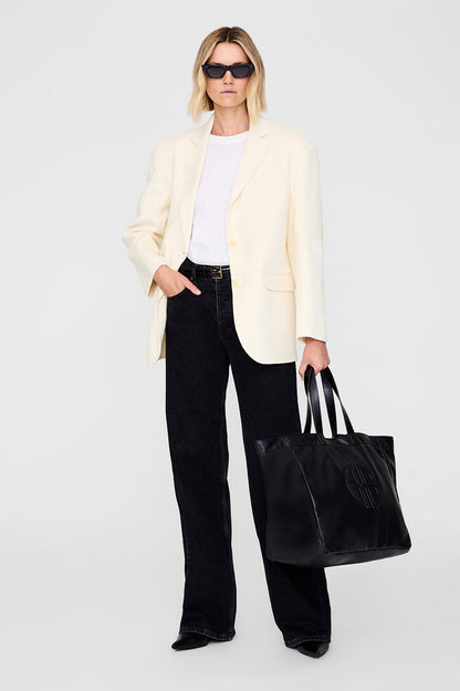 Anine Bing | Large Rio Tote - Black Recycled Leather