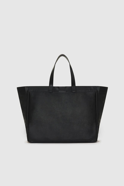 Anine Bing | Large Rio Tote - Black Recycled Leather