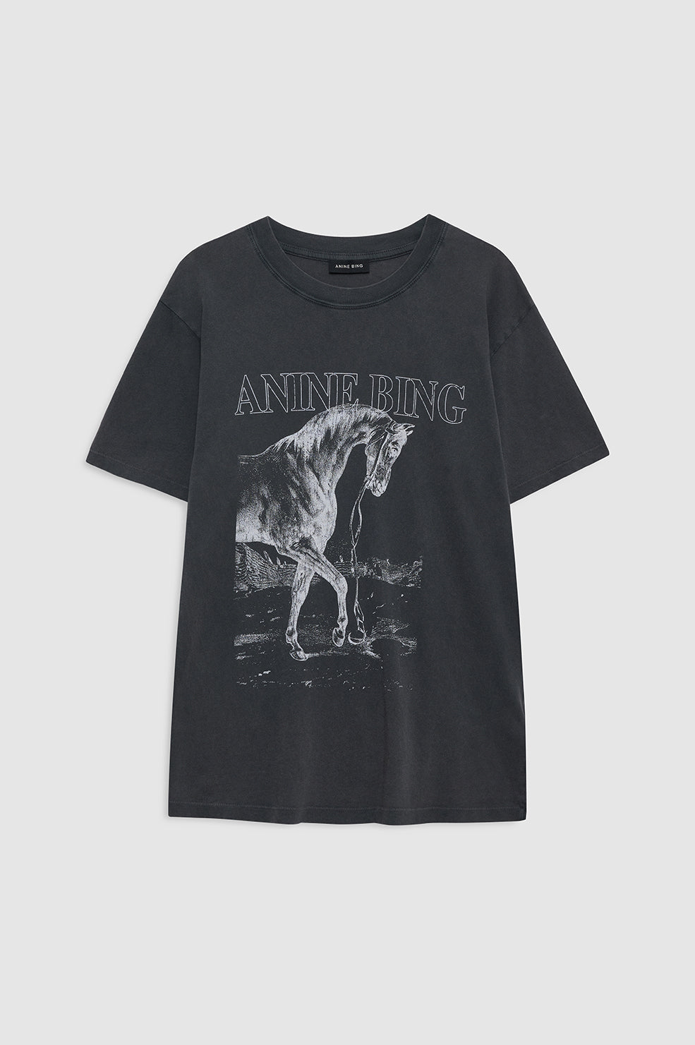 Anine Bing | Lili Tee Horse - Washed Black