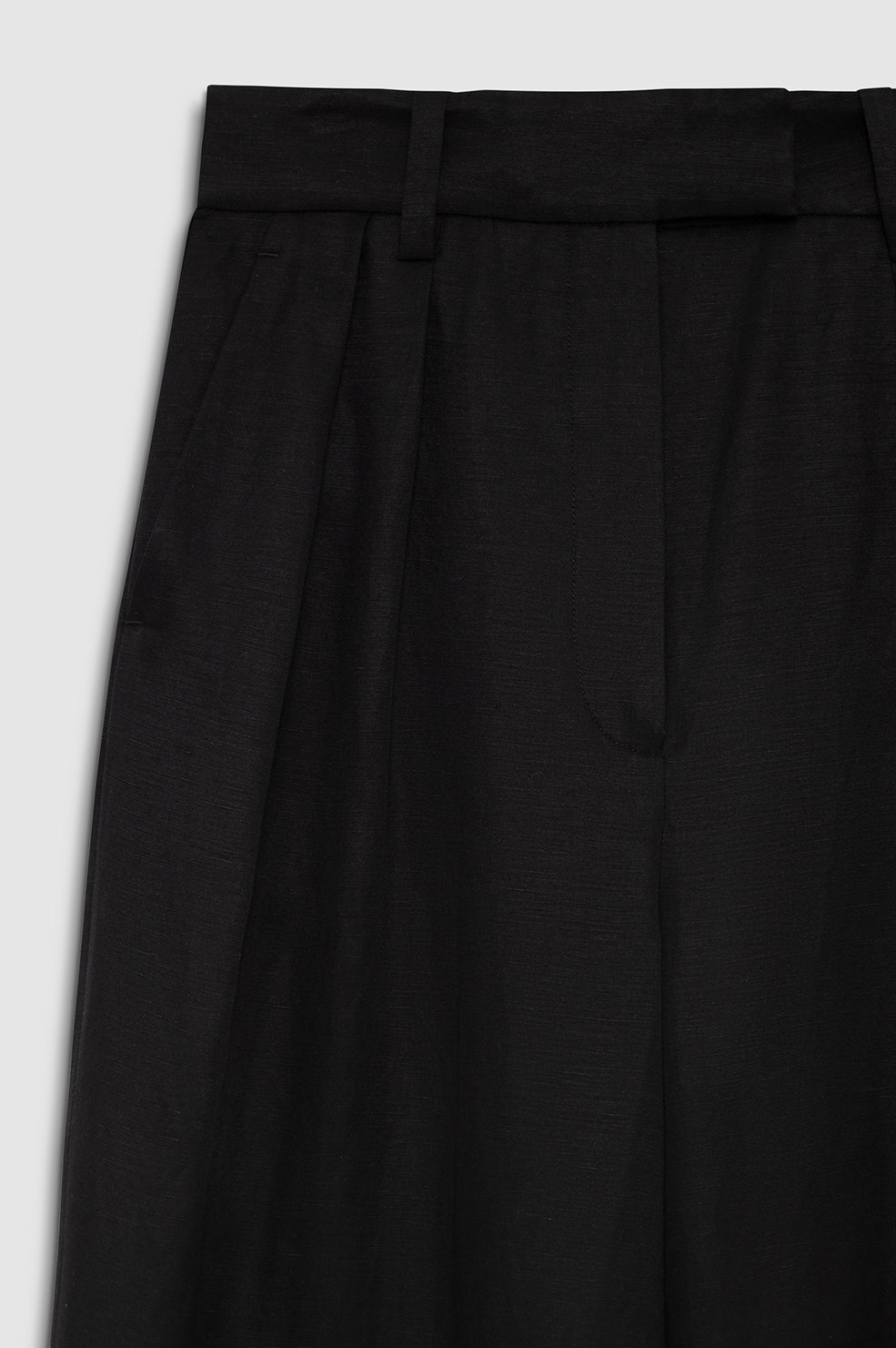 Anine Bing | Lou Trouser - Black Linen