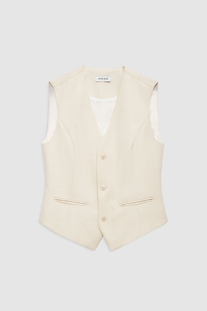 Anine Bing | Mario Vest - Ecru