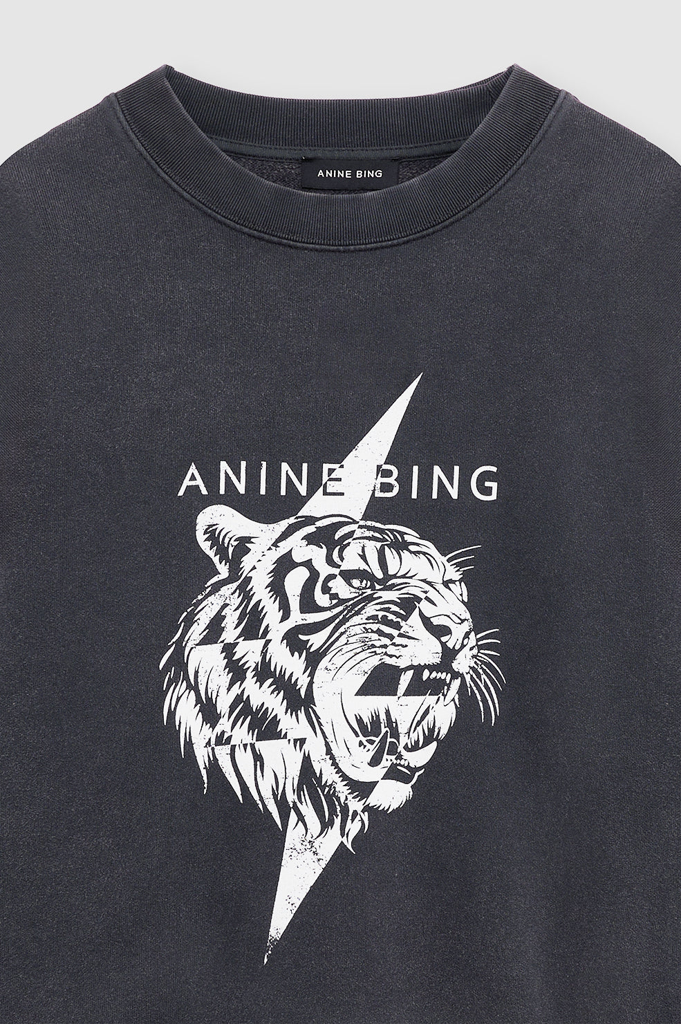 Anine Bing | Miles Sweatshirt Tiger - Vintage Black