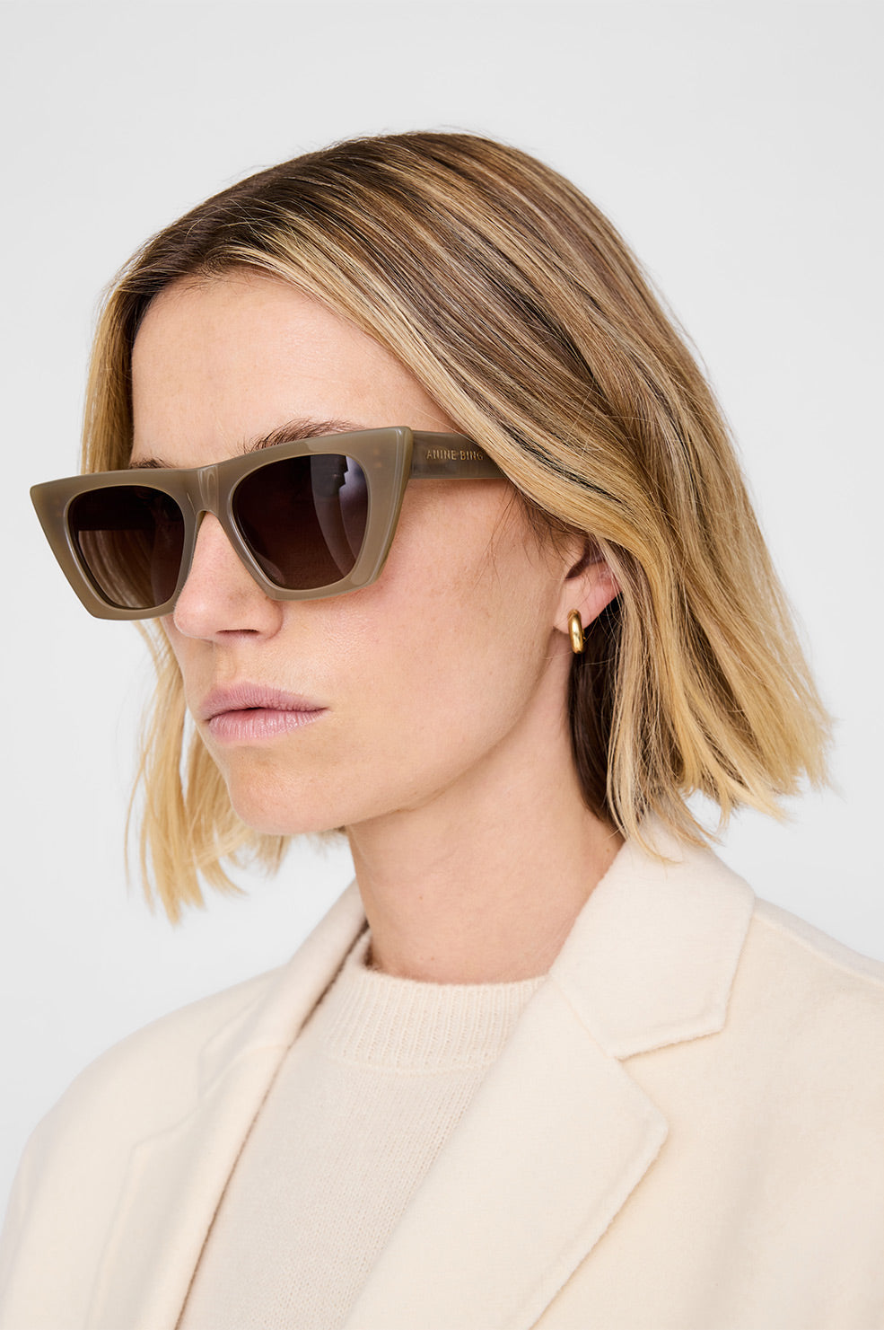 Anine Bing | Paris Sunglasses - Dark Olive