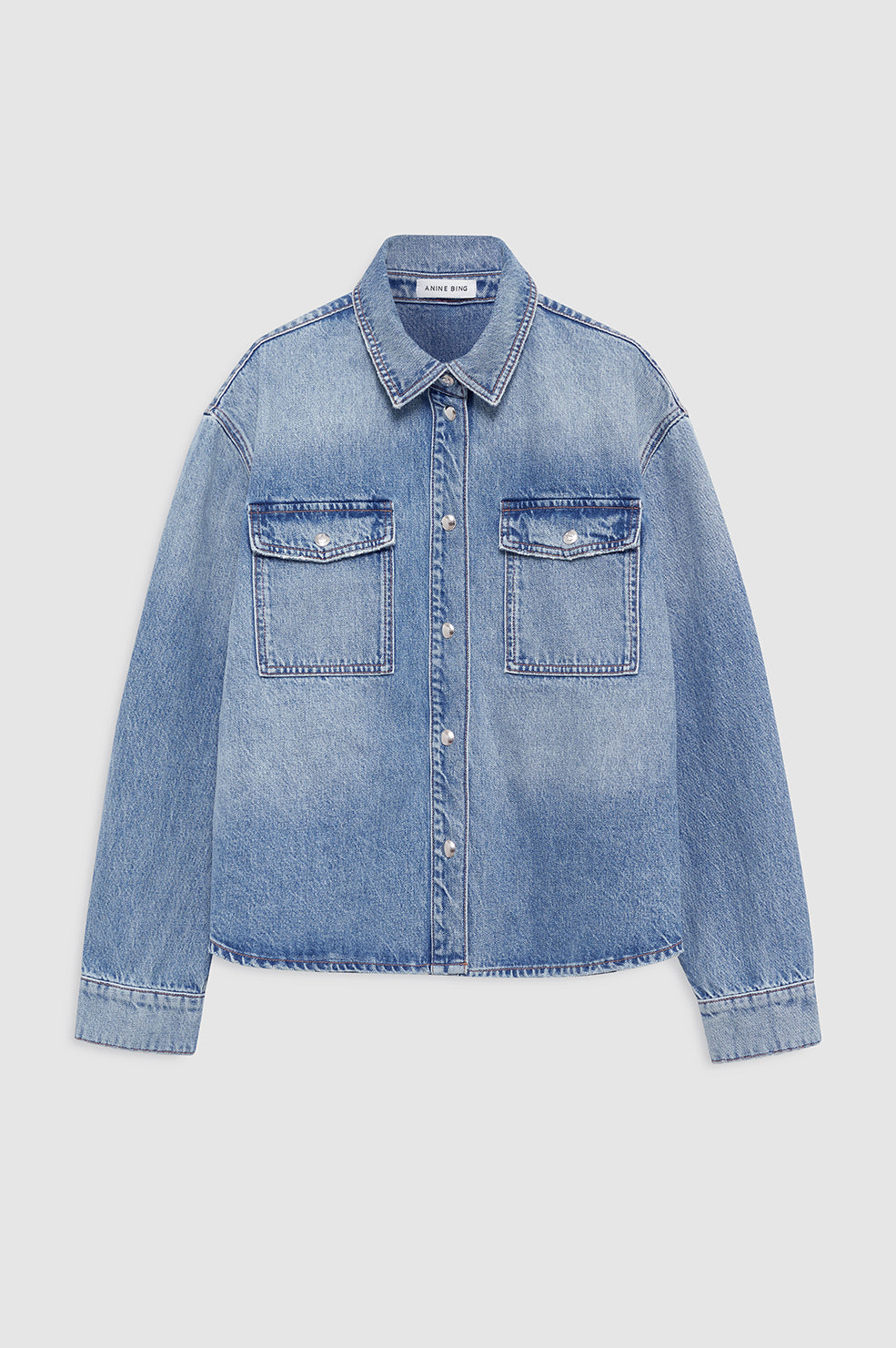 Aning Bing | Paxton Shirt - Baltic Blue